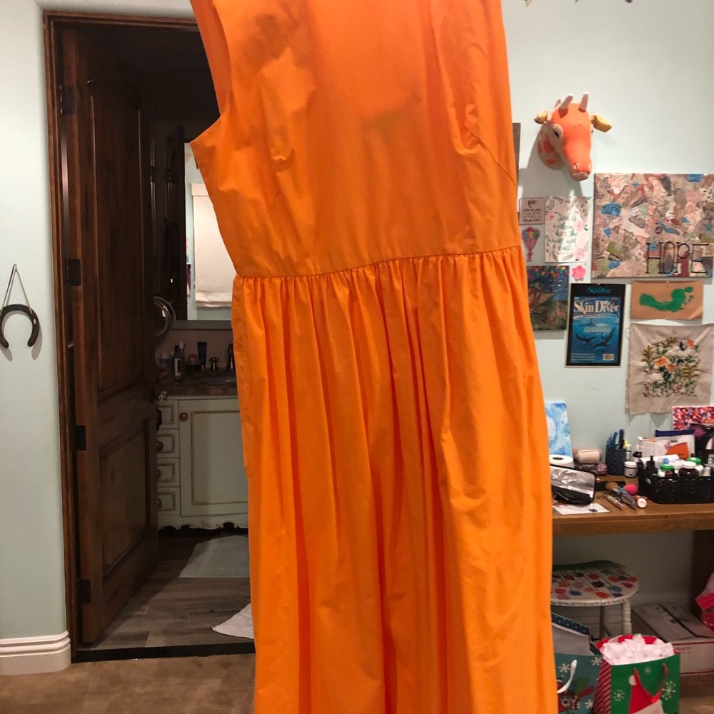 J Crew orange Dress - Picture 2 of 6